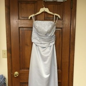 Baby blue prom dress